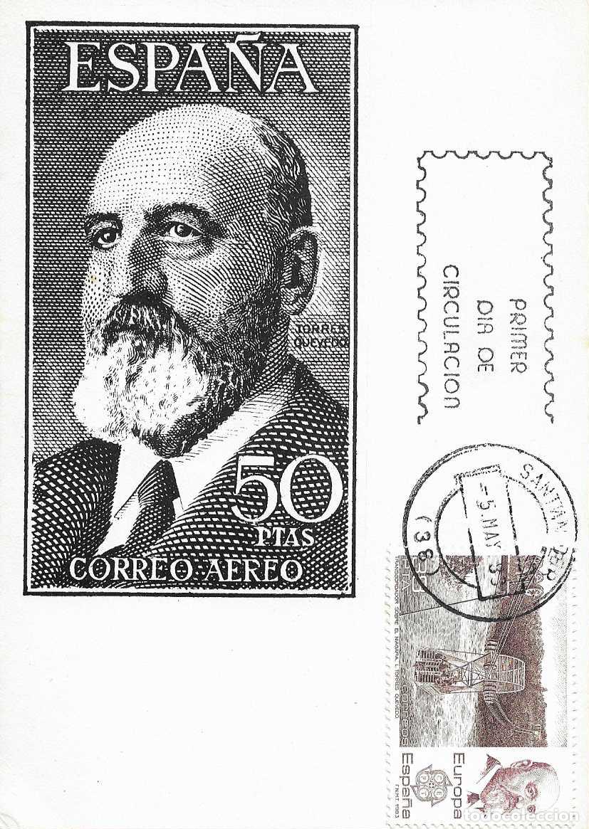 Sellos: L TORRES QUEVEDO TRANSBORDADOR NIAGARA EUROPA 1983 (EDIFIL 2704) TM PD MOD 1 MATASELLOS SANTANDER
