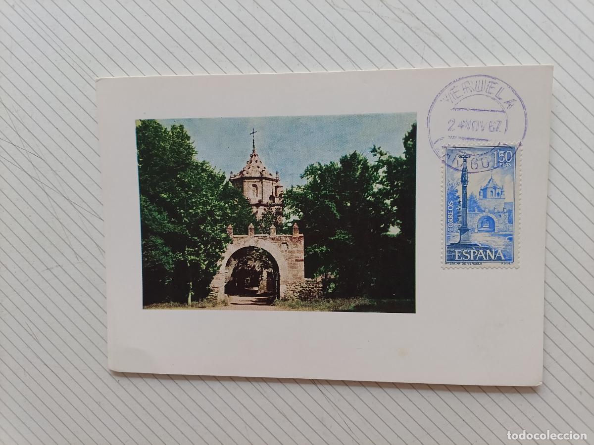 Sellos: Monasterio de Veruela. Tarjeta m&aacute;xima