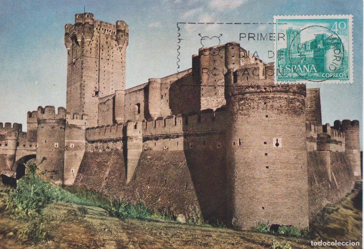 Sellos: TARJETA M&Aacute;XIMA - CASTILLO DE LA MOTA, MEDINA DEL CAMPO (VALLADOLID) - EDITADA EN 1966