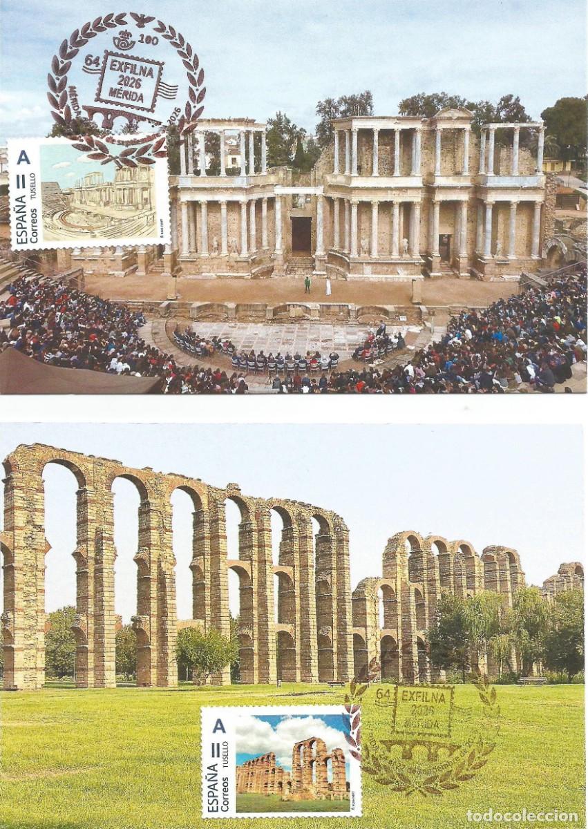 Sellos: LOTE 4 TARJETAS M&Aacute;XIMAS PACK TU SELLOS EXFILNA M&Eacute;RIDA 2026. Ver Descripci&oacute;n