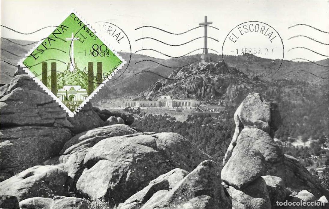 Sellos: MONASTERIO VALLE DE LOS CAIDOS INAUGURACION 1959 (EDIFIL 1248) EN TM PD MATASELLOS EL ESCORIAL MOD 1