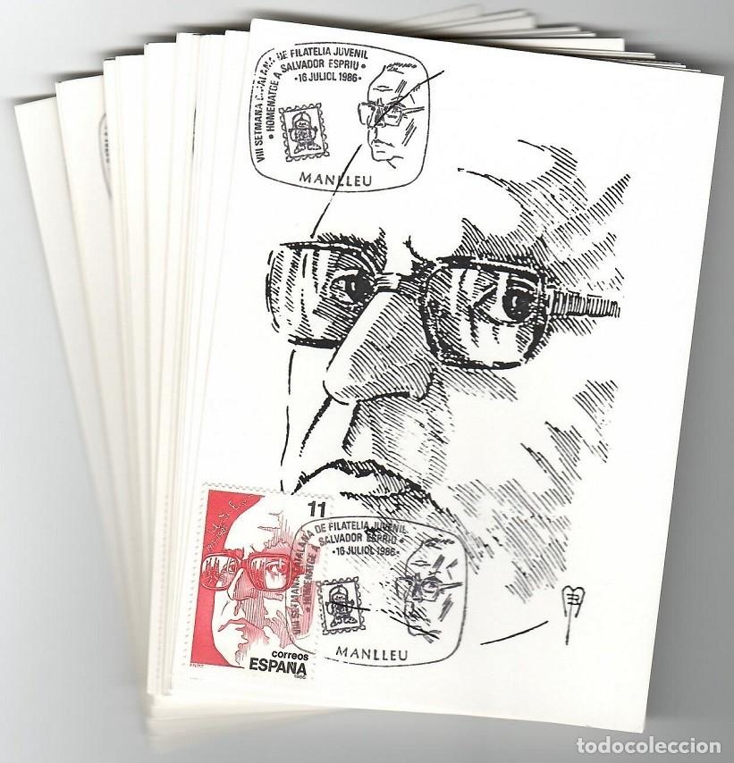 Briefmarken: VIII Setmana catalana de Filatelia Juvenil, Homenatge a Salvador Espriu - Muy comercial 125 tarjetas