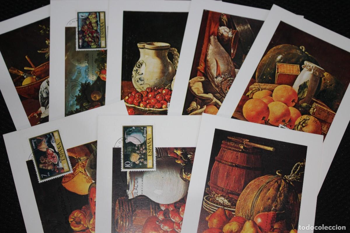 Sellos: TARJETAS MAXIMAS-SERIE COMPLETA EDIF: 2360/67- MENENDEZ - SIN CIRCULAR - 1976