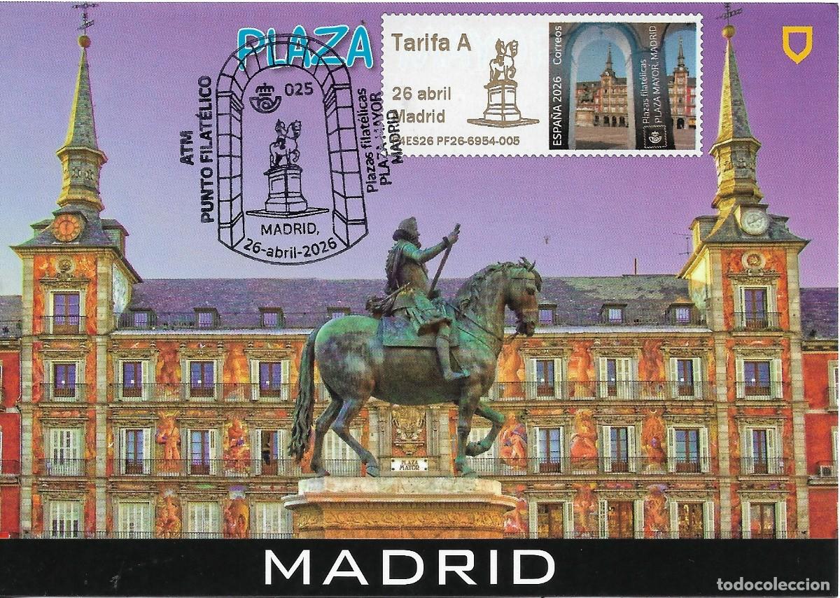 Selos: ESPA&Ntilde;A. TARJETA MAXIMA. PLAZA MAYOR. MADRID. ATM. 2026