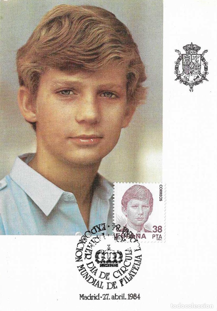 Sellos: PRINCIPE DON FELIPE EXPOSICION MUNDIAL FILATELIA ESPA&Ntilde;A-84 1984 (EDIFIL 2752 2754) TM PD MOD 1 CU&Ntilde;O