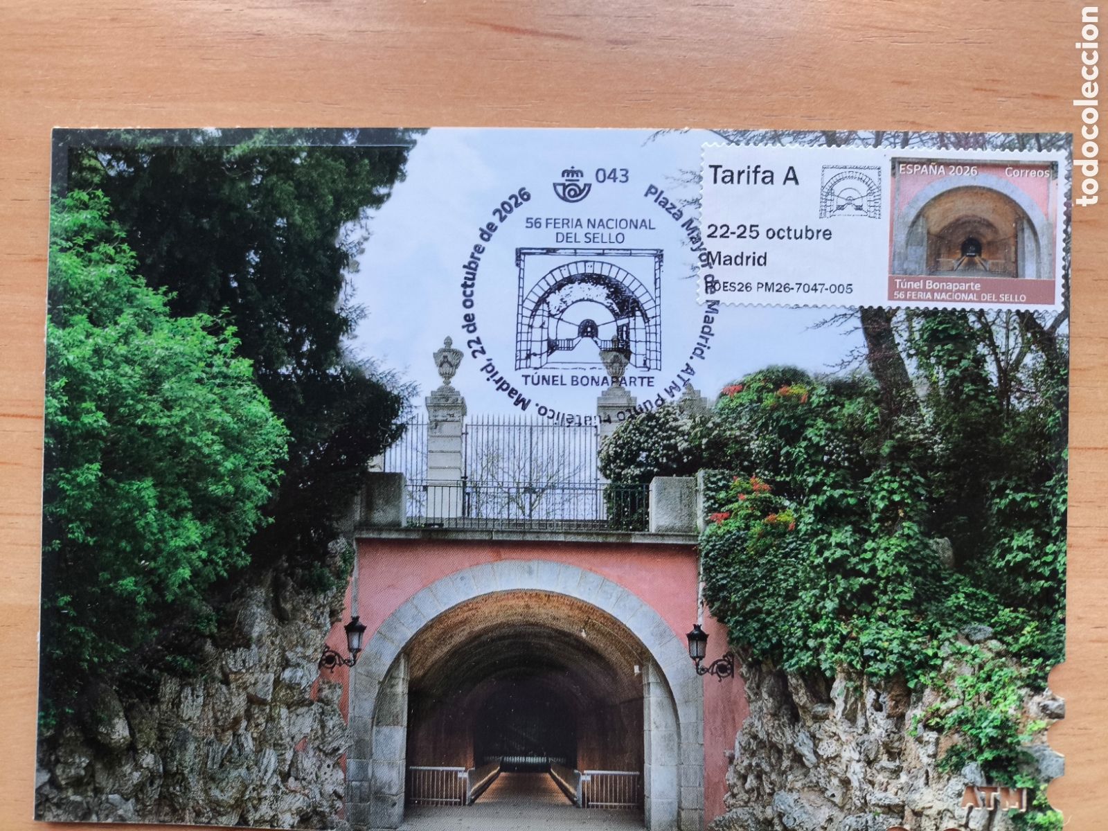 Sellos: Tarjeta m&aacute;xima ATM T&uacute;nel Bonaparte