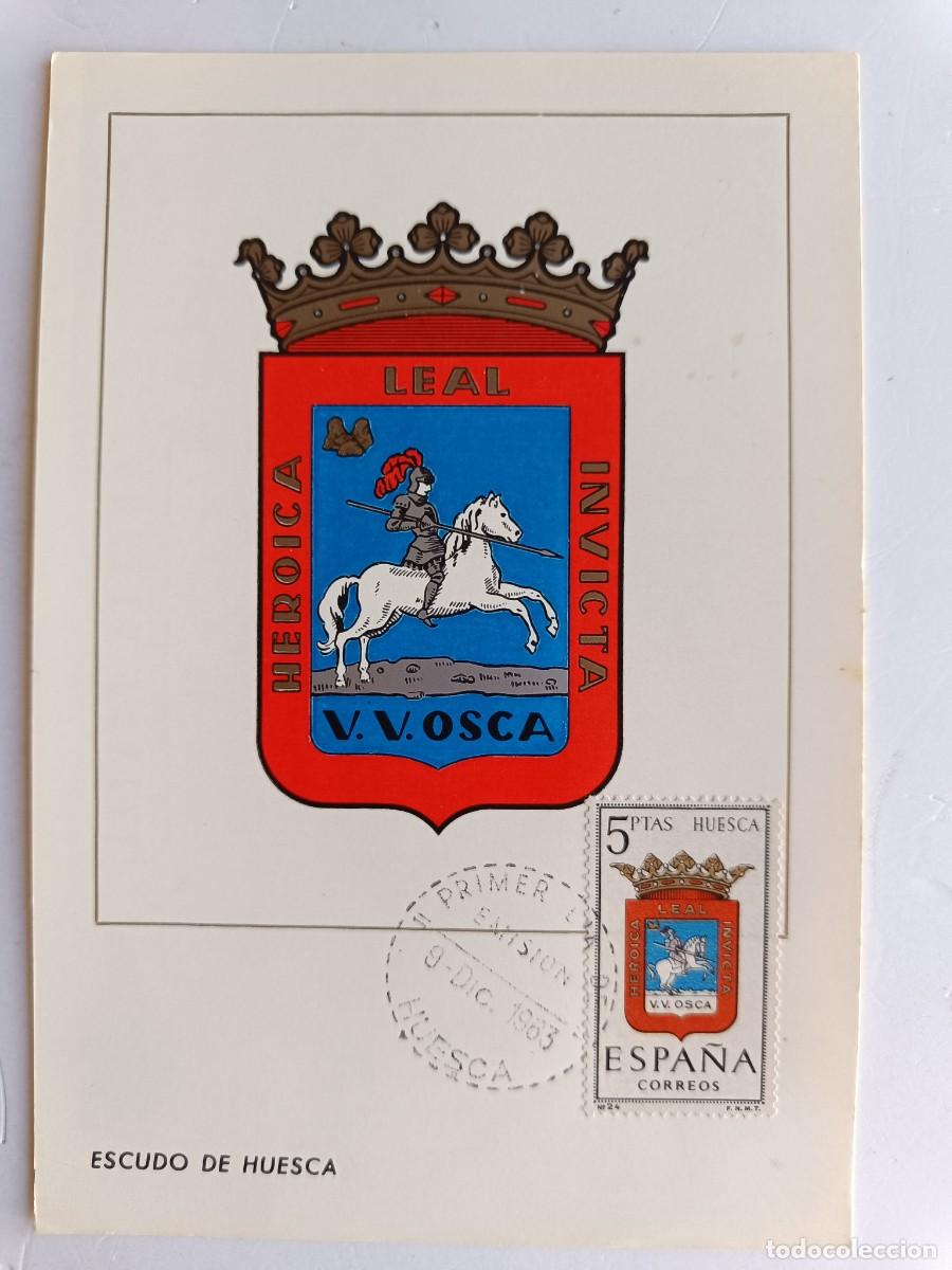 Sellos: M&Aacute;XIMA CON ESCUDO, SELLO Y MATASELLOS DE HUESCA