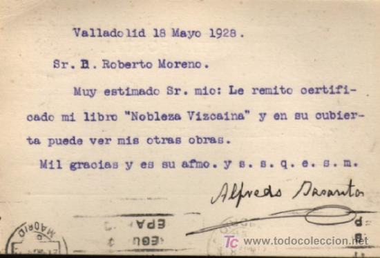 Sellos: Tarjeta postal Alfonso XIII tipo B&eacute;cquer 1928 - Foto 2