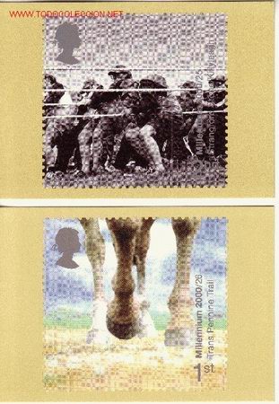Sellos: GRAN BRETA&Ntilde;A PHQ CARD 221 - A&Ntilde;O 2000 - Foto 1