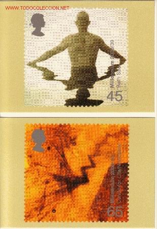 Sellos: GRAN BRETA&Ntilde;A PHQ CARD 224 - A&Ntilde;O 2000 - Foto 1