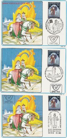 Sellos: AUSTRIA BONITAS TARJETAS MAXIMA SERIE - Foto 1