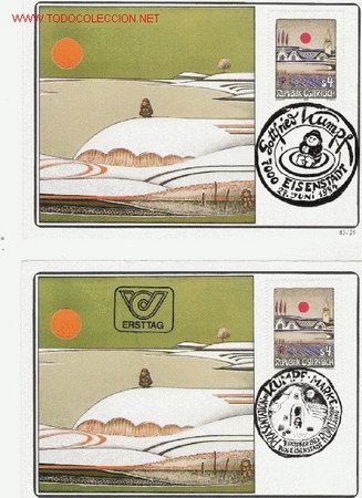 Sellos: AUSTRIA BONITAS TARJETAS MAXIMA SERIE - Foto 1