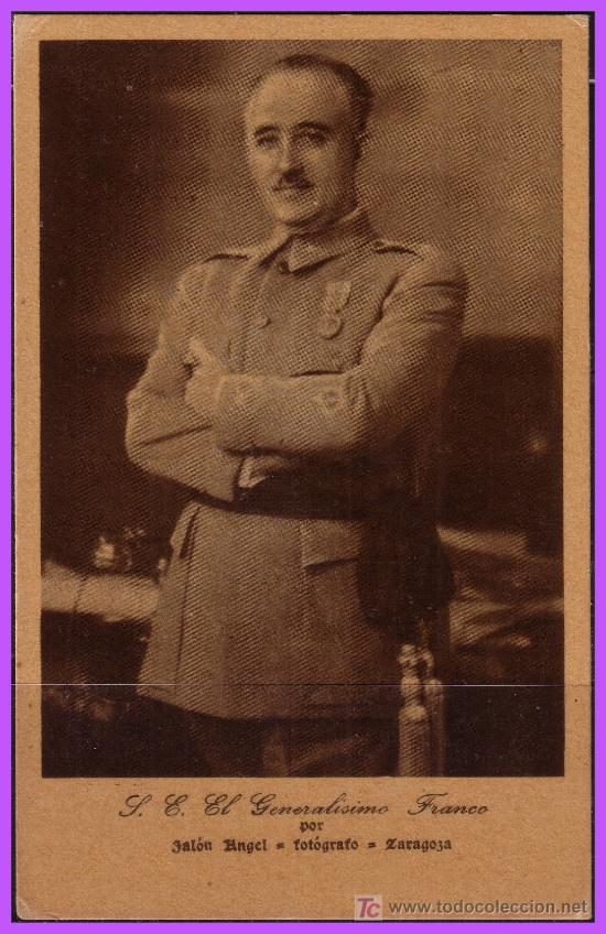 Sellos: TARJETA POSTAL General Franco (*) - Foto 1