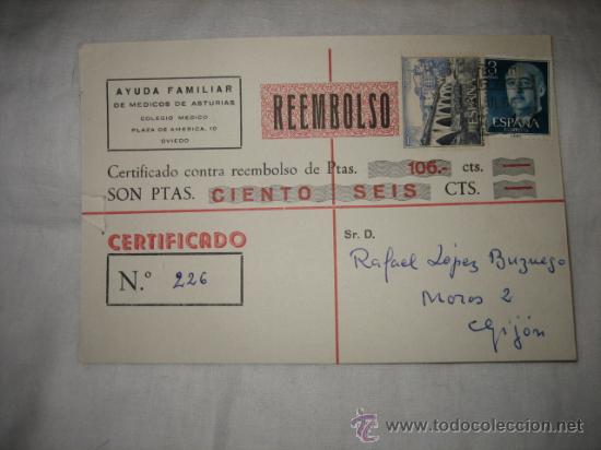 Sellos: TARJETA POSTAL CIRCULADA 1966 - Foto 1