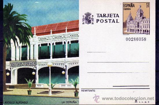 Sellos: Tarjeta Postal de Correos-LA CORU&Ntilde;A - Foto 1
