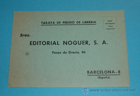 Sellos: TARJETA EDITORIAL NOGUER - Foto 1