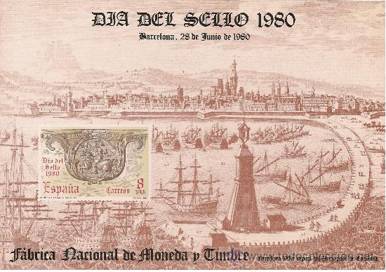 Sellos: D&Iacute;A DEL SELLO 1980. - Foto 1