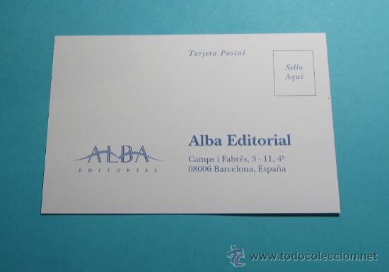 Sellos: TARJETA POSTAL ALBA EDITORIAL. BARCELONA - Foto 1