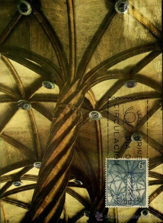 Sellos: Postal VALENCIA - DETALLE DE LA LONJA - Foto 1