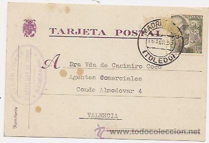 Sellos: Madridejos (Toledo) tarjeta - Foto 1