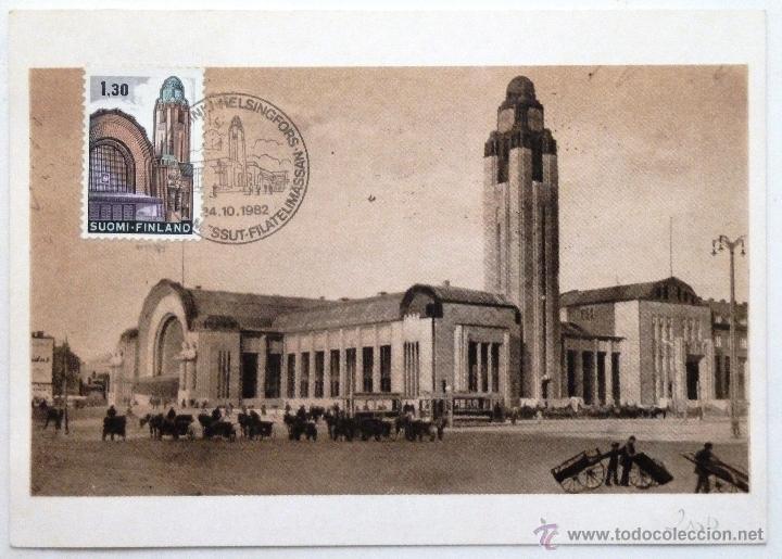Sellos: TARJETA POSTAL DE FINLANDIA. A&Ntilde;O 1982. - Foto 1