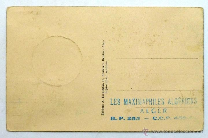 Sellos: TARJETA POSTAL ANTIGUA DE ARGELIA. - Foto 2