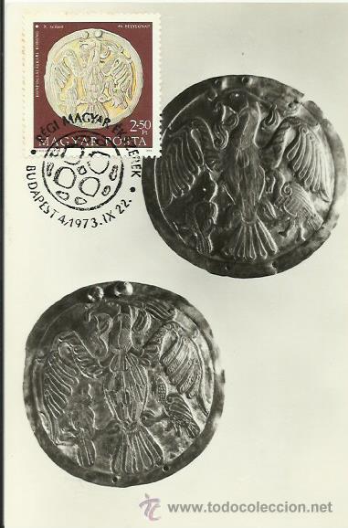 Sellos: TARJETA M&Aacute;XIMA. HUNGRIA. 1973. . - Foto 1