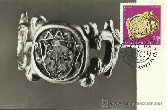 Sellos: TARJETA M&Aacute;XIMA. HUNGRIA. 1973. . - Foto 1