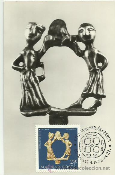 Sellos: TARJETA M&Aacute;XIMA. HUNGRIA. 1973. . - Foto 1