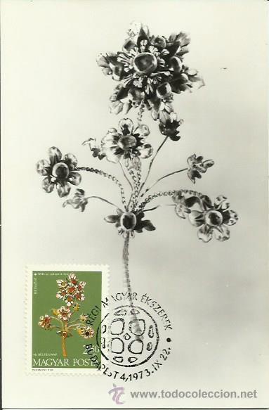 Sellos: TARJETA M&Aacute;XIMA. HUNGRIA. 1973. - Foto 1