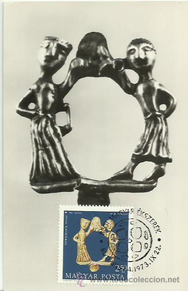 Sellos: TARJETA M&Aacute;XIMA. HUNGRIA. 1973. - Foto 1