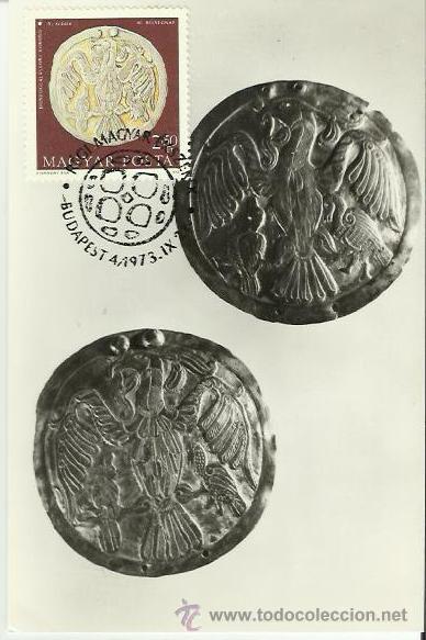 Sellos: TARJETA M&Aacute;XIMA. HUNGRIA. 1973. - Foto 1