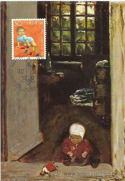 Sellos: TARJETA M&Aacute;XIMA. SUIZA. 1987. JUVENTUD. - Foto 1