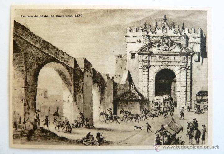 Sellos: ESTAMPAS DEL CORREO: CARRERA DE POSTAS EN ANDALUCIA. 1870. - Foto 1