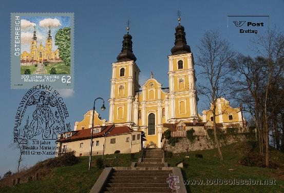 Sellos: 300 Jahre Basilika Mariatrost  MAXICARD - Foto 1