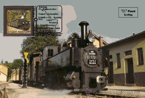 Sellos: 125 Jahre Steyrtalbahn-MAXICARD - Foto 1