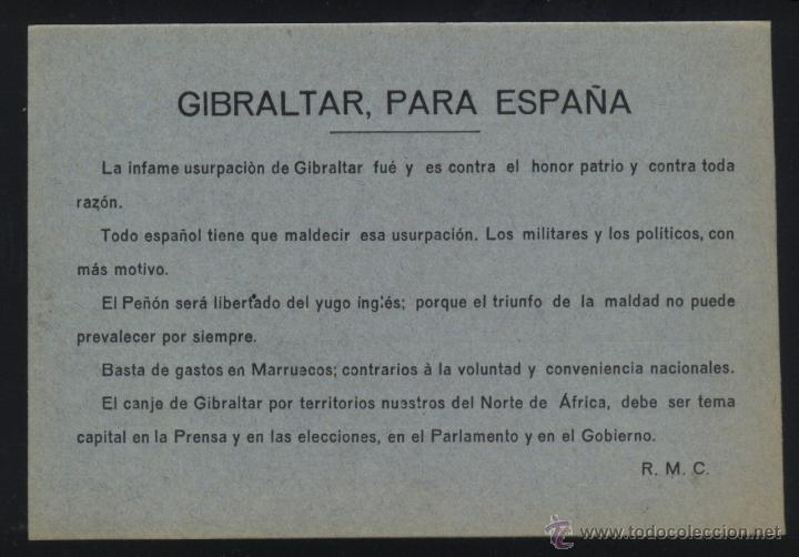 Sellos: A-0941- GIBRALTAR PARA ESPA&Ntilde;A (R.M.C.). - Foto 1