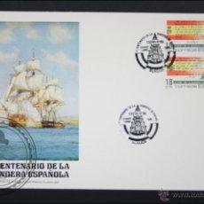 Selos: APUNTE LITERARIO FILATÉLICO / TARJETÓN - II CENTENARIO BANDERA ESPAÑOLA - EXFIBUR 85, AÑO 1985. Lote 47966231