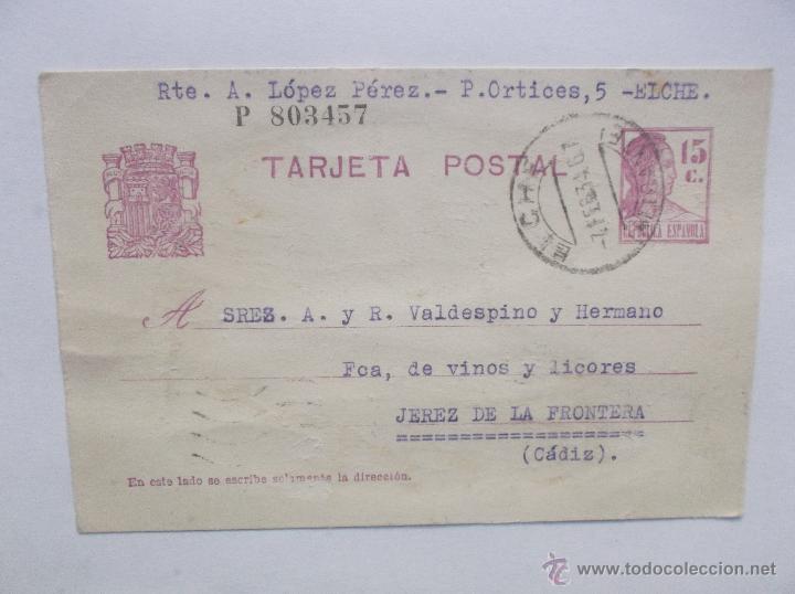 Sellos: LOTE DE TRES TARJETAS POSTALES. 1934. - Foto 5