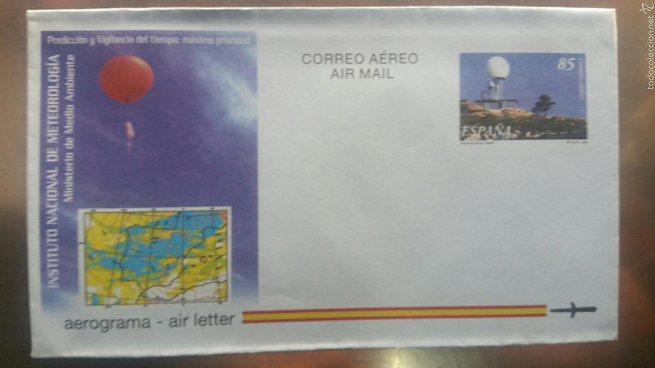 Sellos: Aerograma instituto de meteorol&oacute;gia - Foto 1