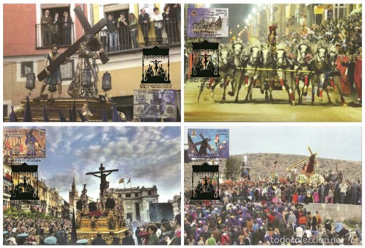 Sellos: Spain 2016 - Traditions & customs - Semana Santa Maximum card set - Foto 1