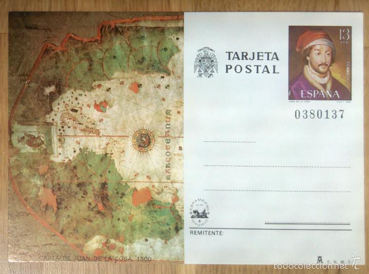 Sellos: TARJETA POSTAL - CARTA DE JUAN DE LA COSA - Foto 1