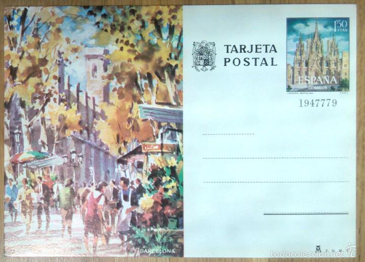 Sellos: TARJETA POSTAL - BARCELONA - RAMBLA DE LAS FLORES - Foto 1