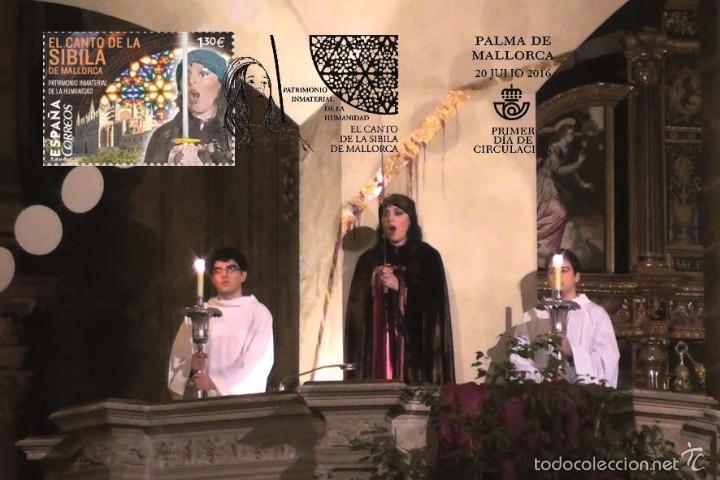 Sellos: Spain 2016 - El Canto de la Sibila tarjeta maxima - Foto 1