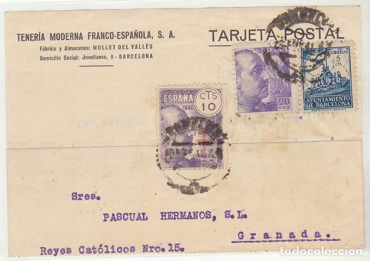 Sellos: BARCELONA a GRANADA. 1940 - Foto 1