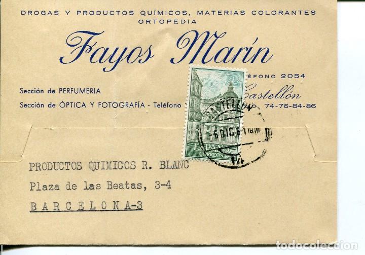 Sellos: TARJETA POSTAL--CASTEL&Oacute;N DE LA PLANA- 1961 - Foto 1