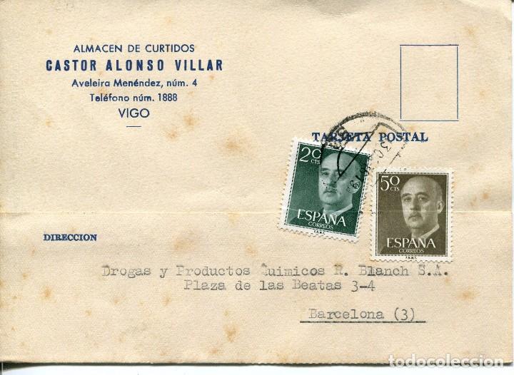 Sellos: TARJETA POSTAL--VIGO- 1961 - Foto 1