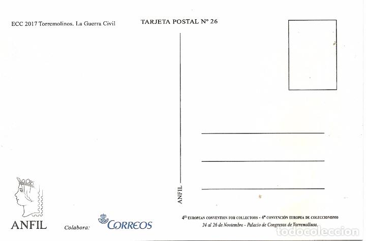 Sellos: ESPA&Ntilde;A 2017. TARJETA MAXIMA ECC TORREMOLINOS 2017 - Foto 2