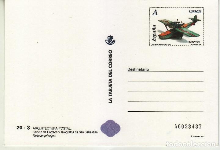 Sellos: TARJETA DEL CORREO 2007 ARQUITECTURA POSTAL. EDIFICIO DE CORREOS 20-3 - Foto 2