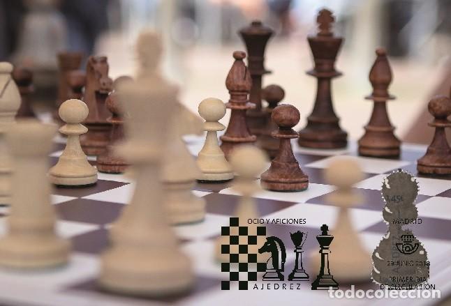 Sellos: Spain 2018 - Leisure and Hobbies - Chess maxicard - Foto 1